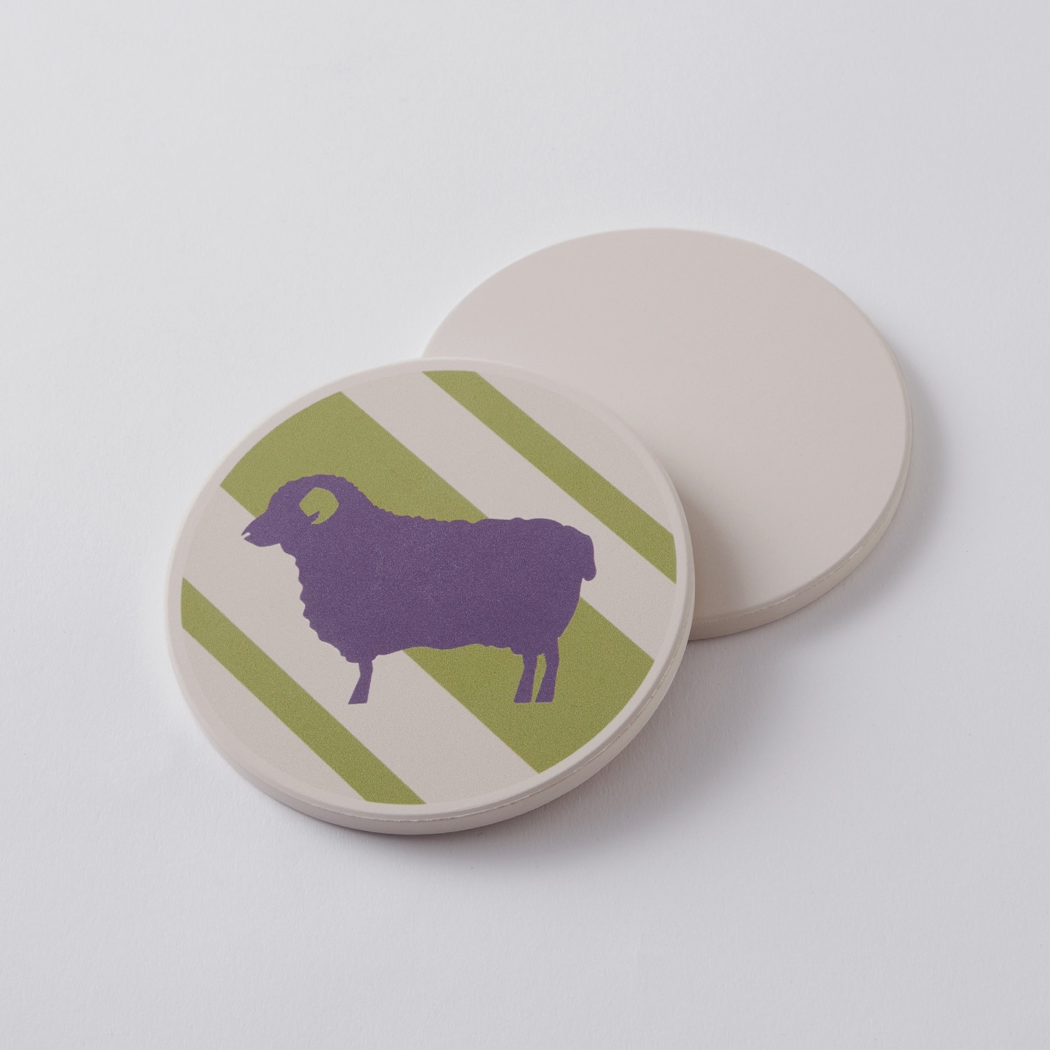 白雲石吸水コースター 円形