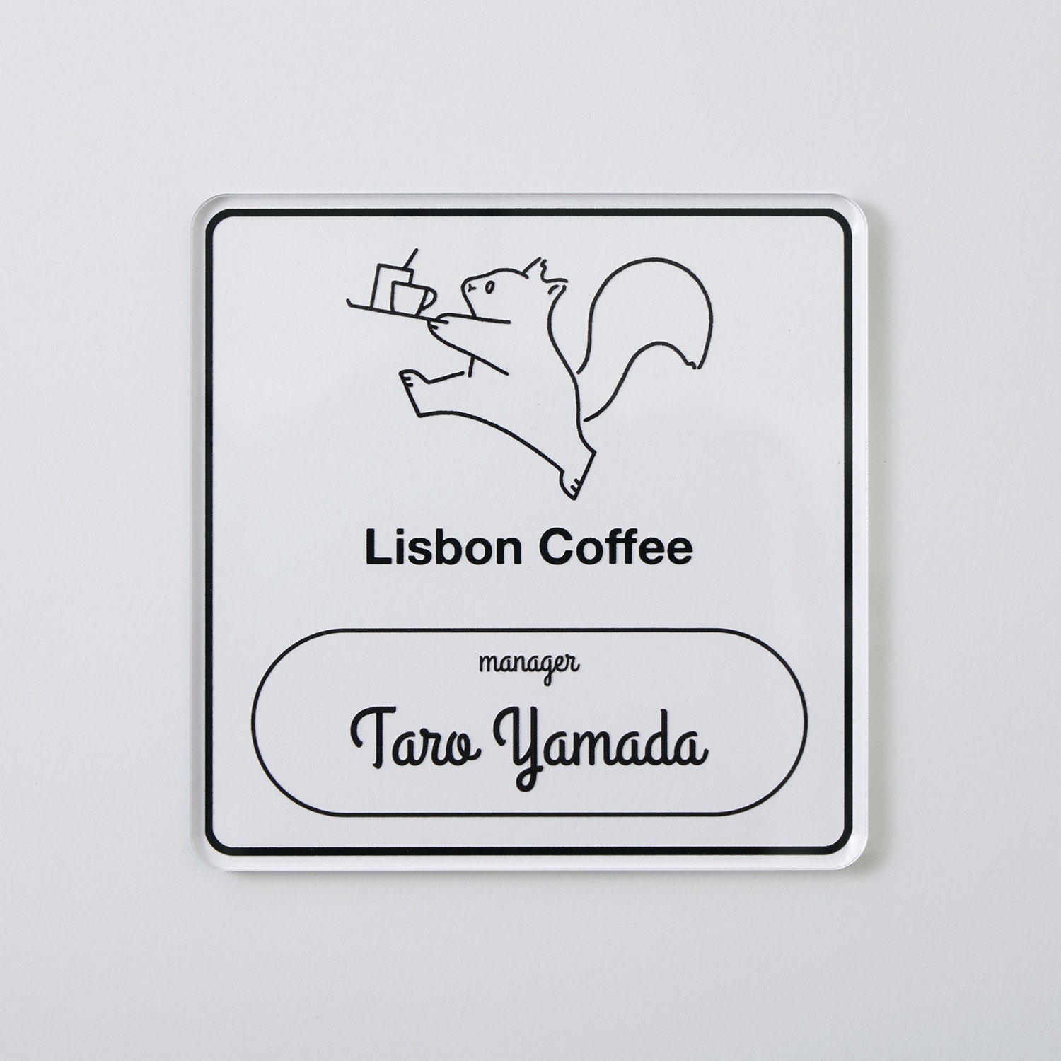 フルカラー印刷 アクリルコースター 角形