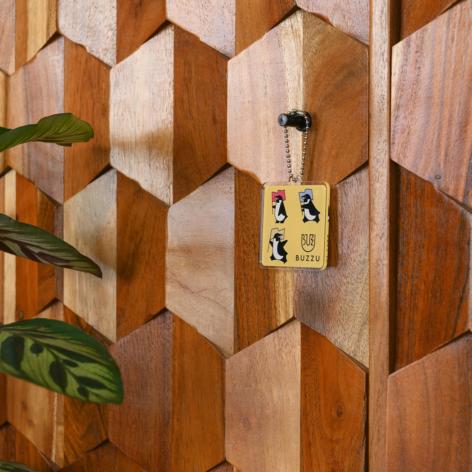 正方形キーホルダー（クリア）6cm