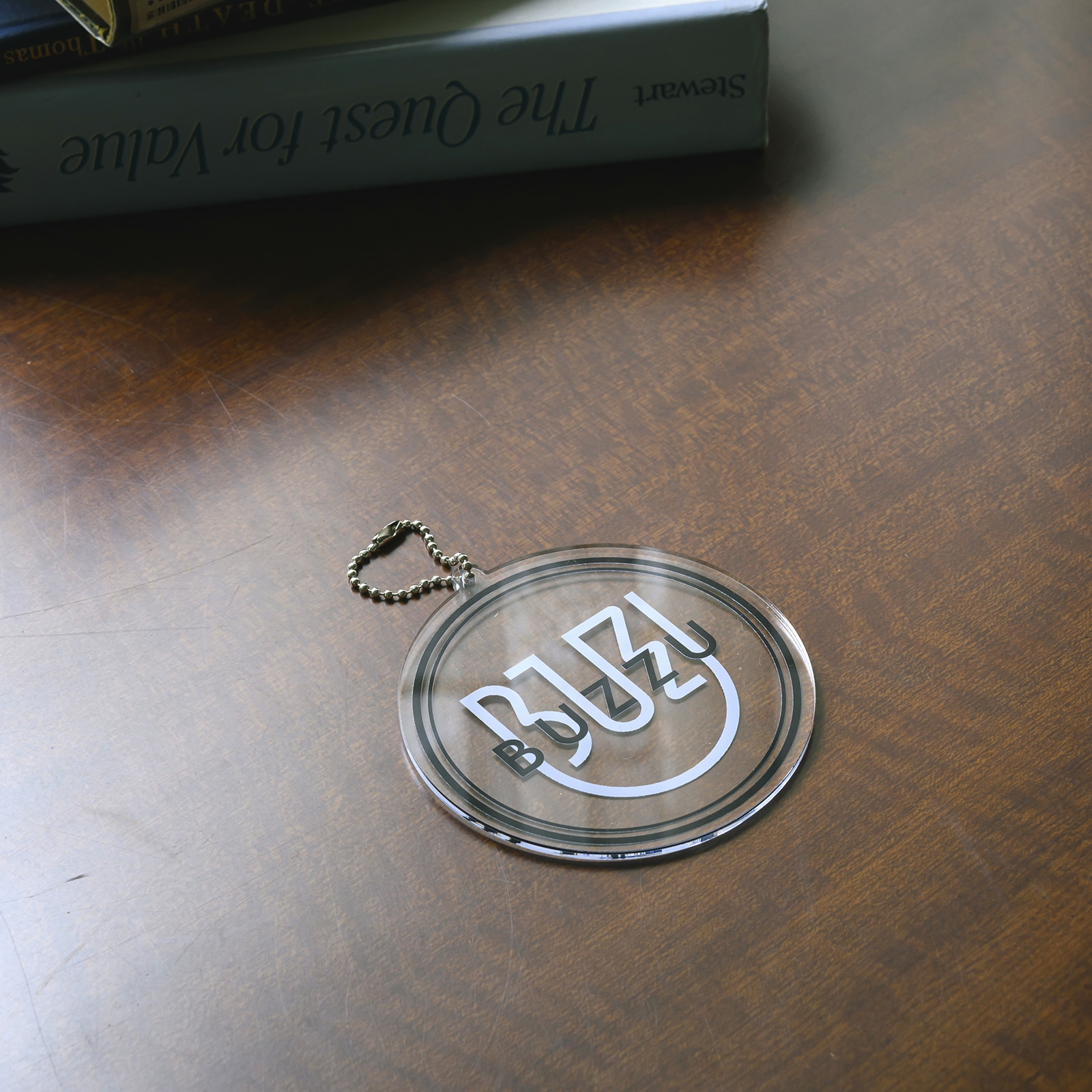 円形キーホルダー（クリア）10cm