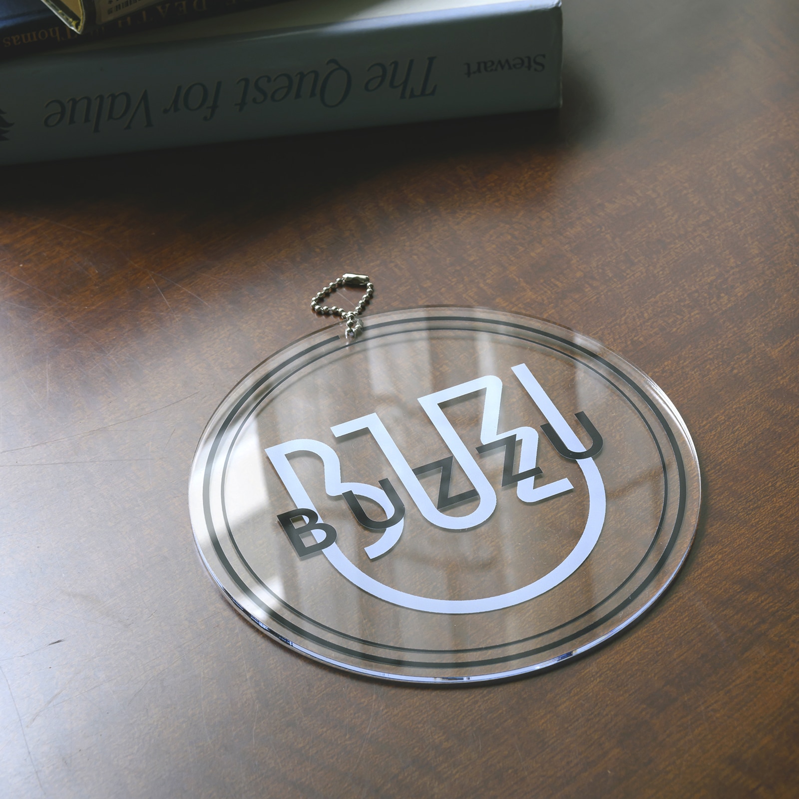 円形キーホルダー（クリア）16cm