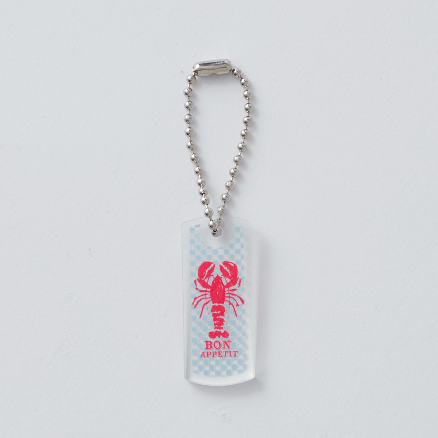 タグ型キーホルダー（クリア）4cm