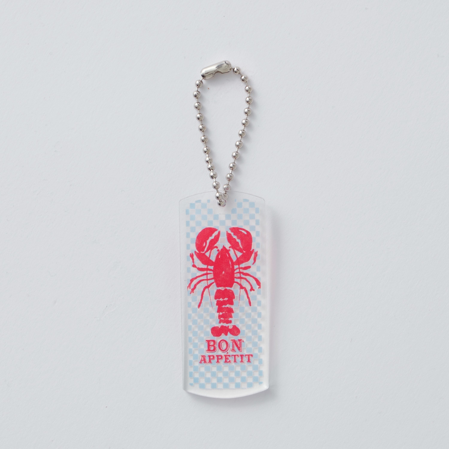 タグ型キーホルダー（クリア）6cm