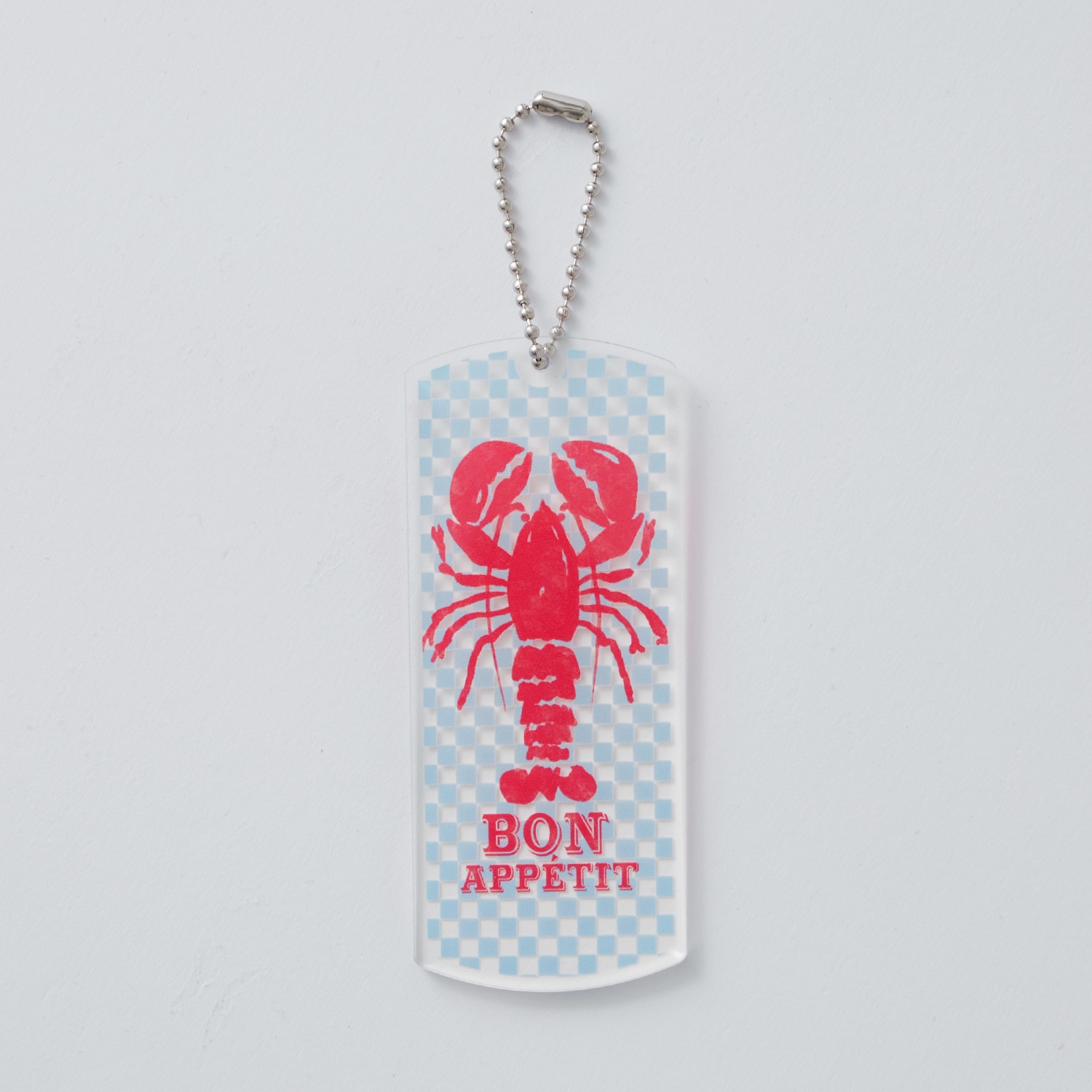 タグ型キーホルダー（クリア）10cm