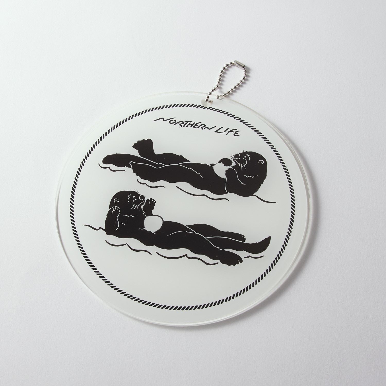 円形キーホルダー（クリア）4cm